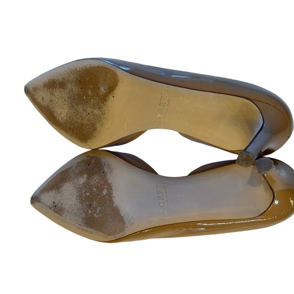J. Crew Valentina Patent D'Orsay Pump Apricot Mist Size 7 - Picture 6 of 9